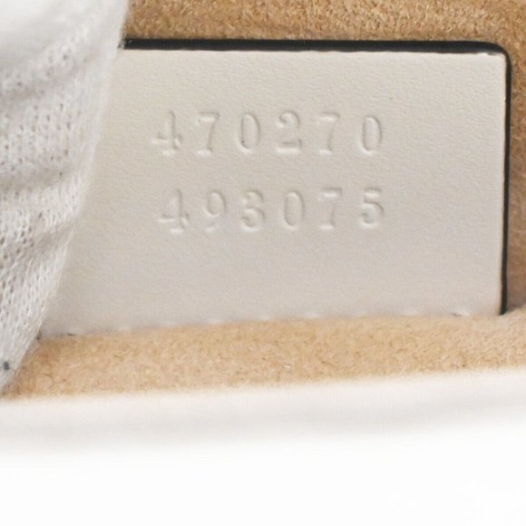 GUCCI Logo Sylvie 2Way Mini Shoulder Hand Bag Leather White Italy 660RJ172 - Picture 4 of 16